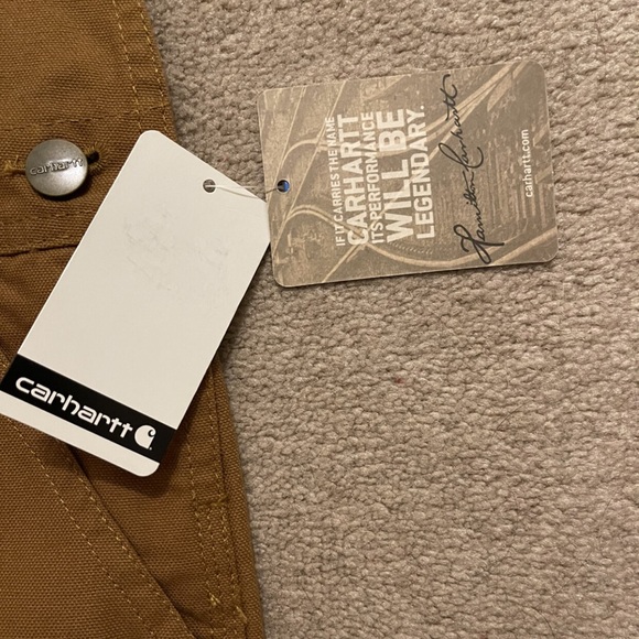 NWT carthartt bib overalls kids size 6 - Picture 4 of 7